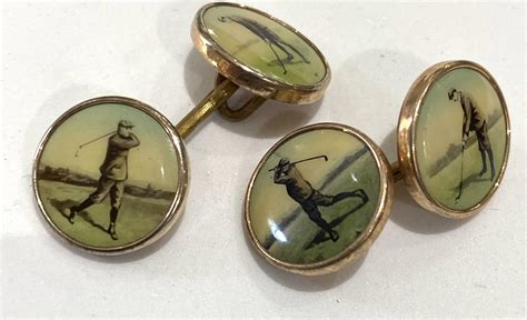 Vintage rolled gold cufflinks