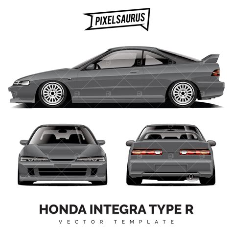 Honda Integra DC2 Type R - Pixelsaurus