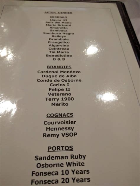 Menu at Spain 92 restaurant, Raritan, US-202