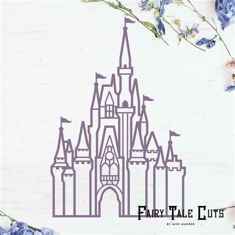 Disney Castle Outline Svg Cinderella S Castle Magic Kingdom D Art | The ...