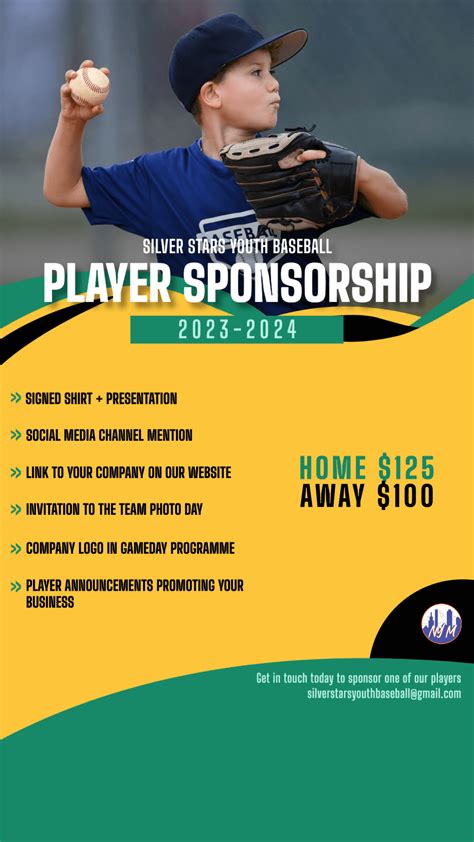 Baseball Player Sponsorship Proposal Template - Kickly