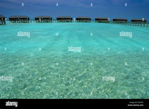 Water Bungalows in the Maldives Stock Photo - Alamy