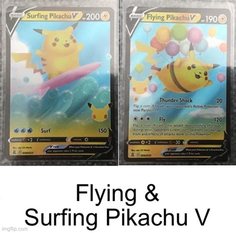 Flying & Surfing Pikachu V - Imgflip