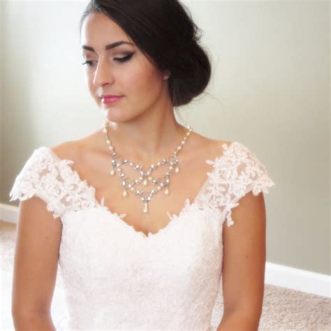 Bridal Statement Necklace - Pearl Wedding Necklace #2226902 - Weddbook