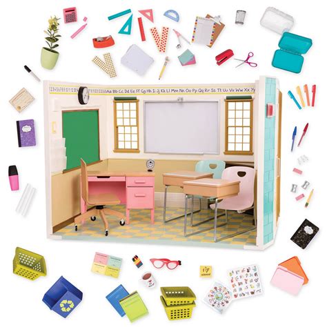 Our Generation Awesome Academy School Room for 18 in Dolls | Our generation doll accessories ...