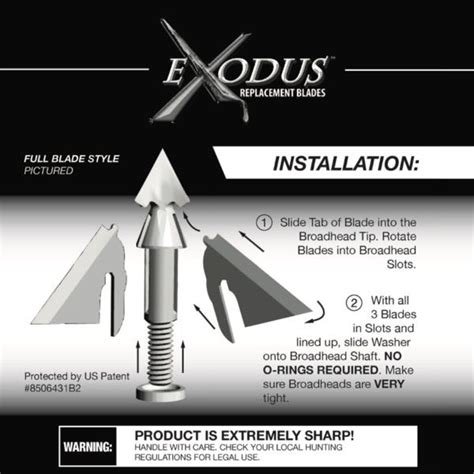 QAD Exodus Replacement Blades - Urban Archery