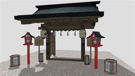 Japanese Shrine - 3D model by Trung Quang Dang (@Trung-Dang) [552bbd3] - Sketchfab