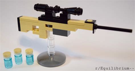 I created a miniature Lego Fortnite bolt action sniper with mini shield ...