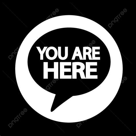 Here Vector Art PNG, You Are Here Icon, Here, You, Sign PNG Image For Free Download