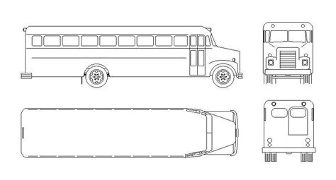 School Bus Plan View