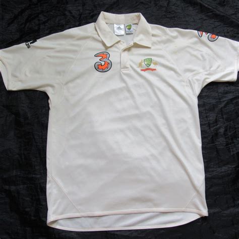 Australia Cricket Test Jersey Adidas, Men's Fashion, Activewear on ...