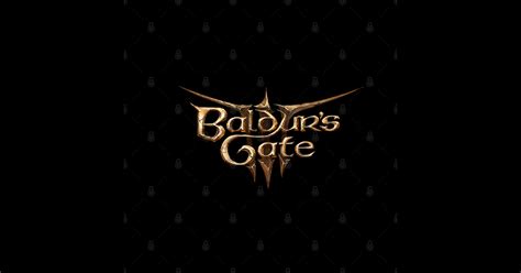 BG3 logo back and front - Baldurs Gate - T-Shirt | TeePublic