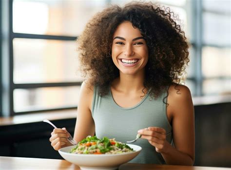 Beautiful girl with healthy food 27957591 Stock Photo at Vecteezy