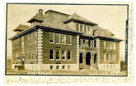 Cornwall NY -HIGH SCHOOL BUILDING- RPPC Postcard Orange County | eBay