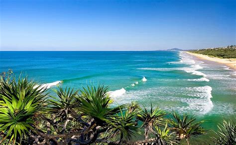 Noosa, Australia. World-class point breaks with a stunning National Park.