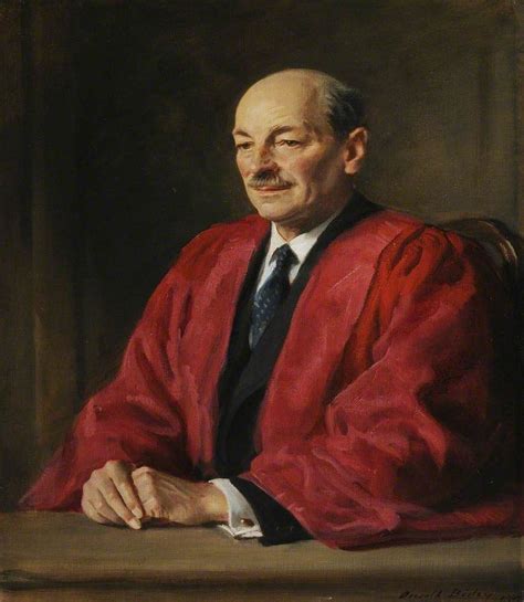 Clement Attlee (1883–1967), 1st Earl Attlee, Wearing DCL Robes, Commoner, Prime Minister (1945–1951)