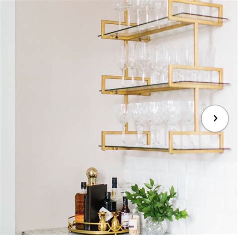 Bar Shelf | Glass bar shelves, Modern home bar, Home bar designs