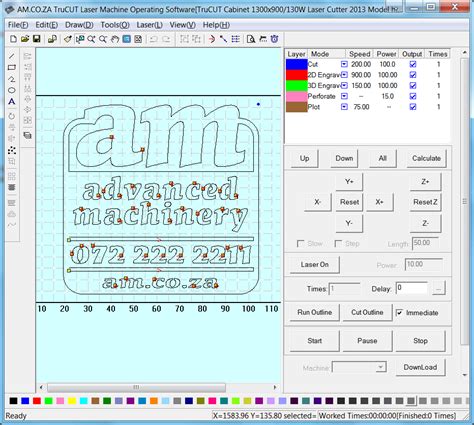 TruCUT CO2 Laser Cutting and Engraving Operating Software in South Africa