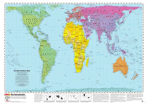 Peters Projection Map, Widely used in educational and business circles