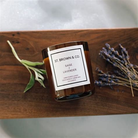 Sage + Lavender 11oz Candle – St. Brown & Co.