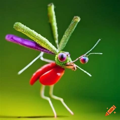 Mosquito made of lady finger vegetable