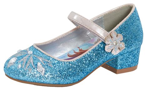 Disney Frozen 2 Girls Dress Up Shoes Kids Elsa Anna Glitter Low Heel ...