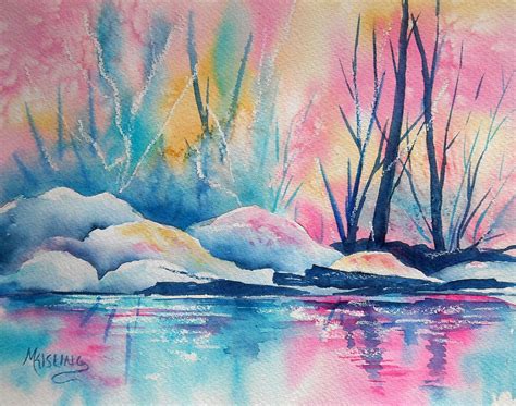 Martha Kisling Art With Heart : Watercolor and Oil Pastel Landscape