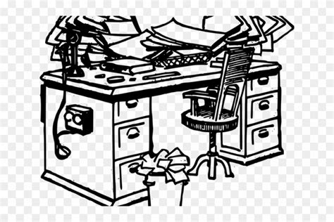 Messy Disorganized Office Desk | Great PowerPoint ClipArt for - Clip ...