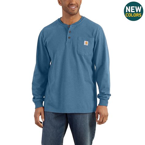 Men's Workwear Long-Sleeve Henley T-Shirt K128 | Carhartt