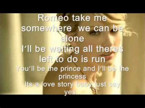 Love story - Taylor swift lyrics - YouTube