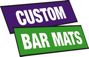 Custom Bar Mats - design your own customised printed bar mat - Personalised bar mats