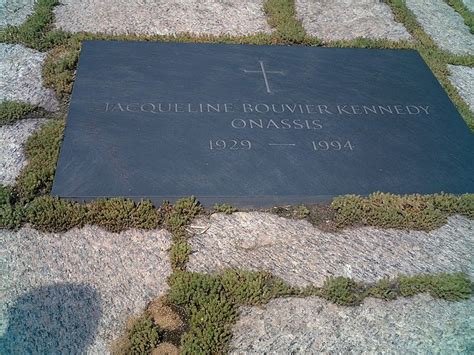 Grave of Jacqueline Bouvier Kennedy Onassis at Arlington National ...