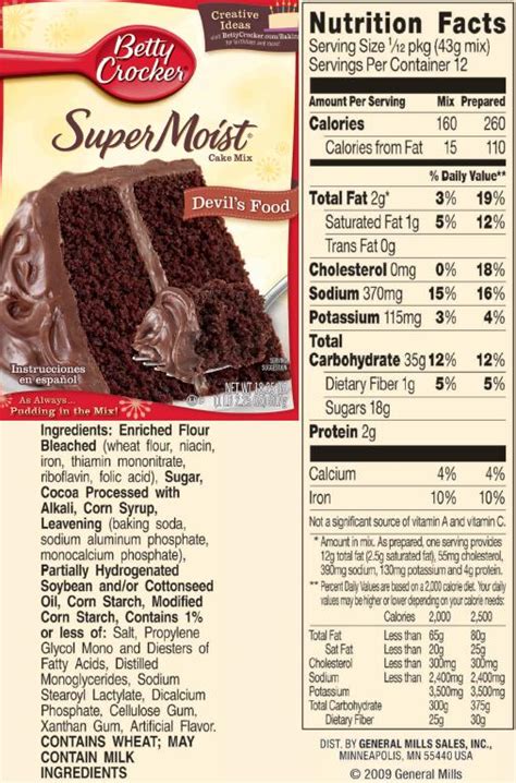 Chocolate Cake Mix Ingredients | The Cake Boutique