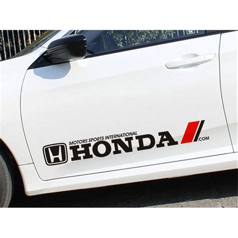 2PCS Car Honda Racing Development Sticker Decals | Shopee Philippines