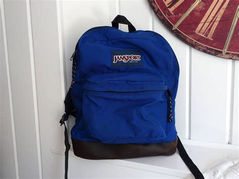 Classic Old School Jansport Cobalt Blue Bookbag Backpack 1980s 1990s ...