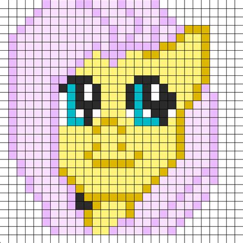 FlutterShy Perler Pattern Perler Bead Pattern | Bead Sprites | Characters Fuse Bead Patterns