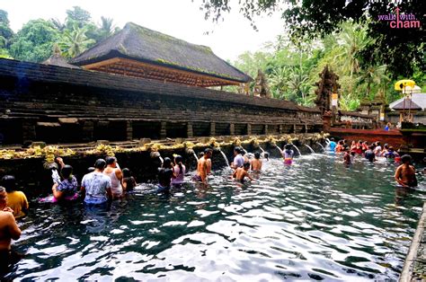 Walk with Cham: Tirta Empul Temple Bali Indonesia