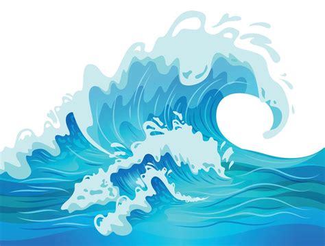 Ocean Wave Illustration 4218027 Vector Art at Vecteezy