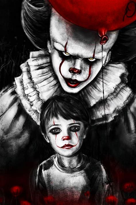 Fondos de pantalla (terror) | Clown horror, Scary drawings, Movie art