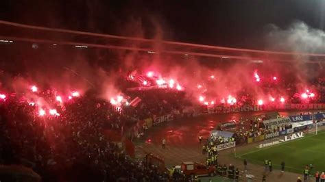 Great choreography by Crvena Zvezda Delije fans at the derby game ...