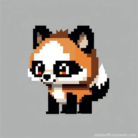 Racoon-Panda-Fox Hybrid Creature | Stable Diffusion Online