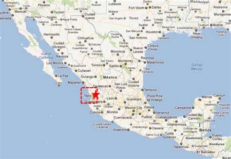 Tepic Nayarit Mexico Map - Time Zones Map