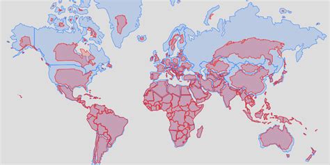 World Map Scale