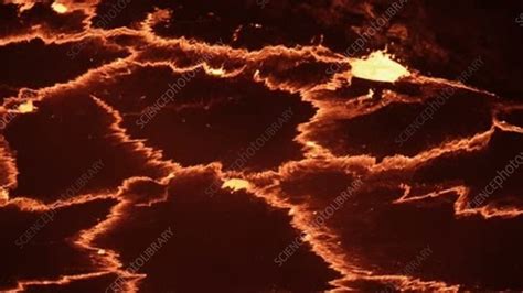 Lava lake, Halemaumau Crater, Hawaii - Stock Video Clip - K006/2165 ...