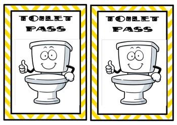 Toilet Pass by Alison Keddy | TPT