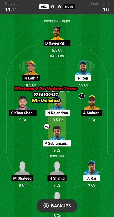 Kuwait T20 Elite Cup 2023 - Experts Prime Team