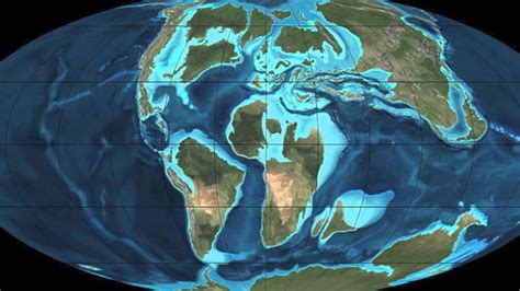 Mesozoic Era World Map