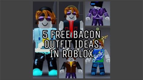 5 FREE BACON OUTFIT IDEAS IN ROBLOX - YouTube