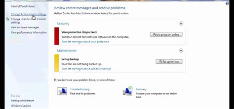 How to Disable security notifications in Microsoft Windows 7 ...