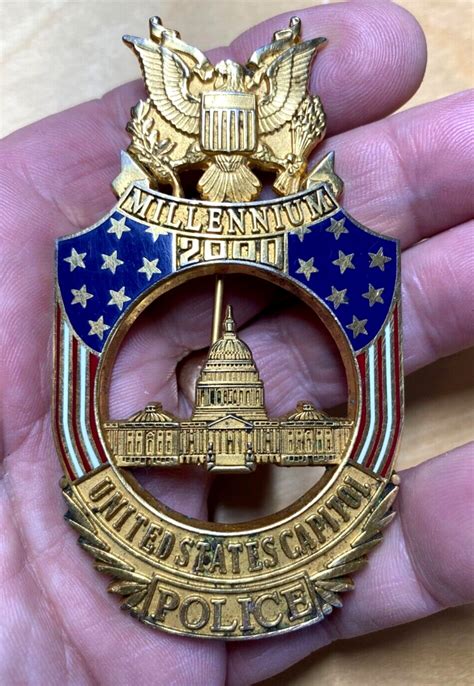 Original Obsolete US Capitol Police Badge 2000 Millennium - Numbered ...